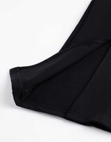 Leggings - Seitenschlitz - schwarz