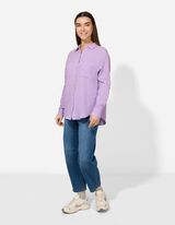 Bluse - einfarbig - lila