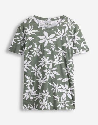 T-Shirt - Allover-Print - wei&szlig;