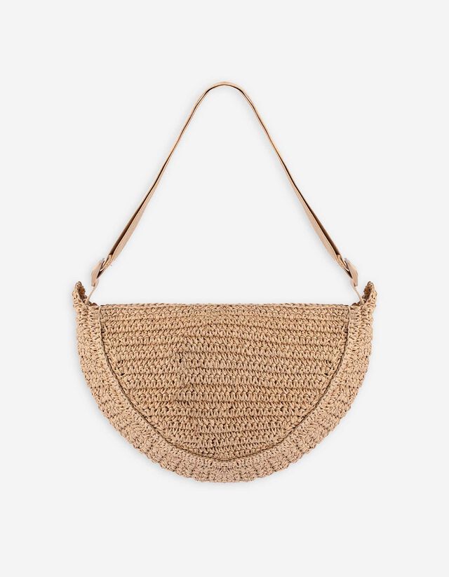 Tasche - gemustert - beige