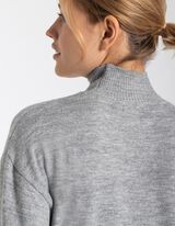 Džemper - Ruska kragna - sivo