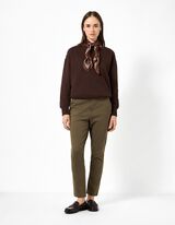 Sportska majica - Oversized Fit - Tamnosmeđa