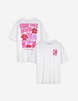 T-Shirt - Rückenprint - weiß
