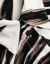 blůza - Potisk po celé ploše - bílá