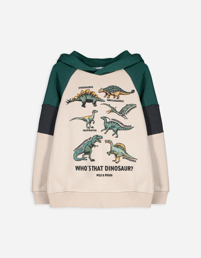 Hoodie - Dinosaurier - beige