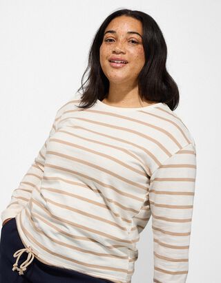 Pullover - Kordel - wei&szlig;