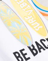 Top a canotta - Stampa - bianco