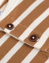 Tričko - Pásiky - hneda