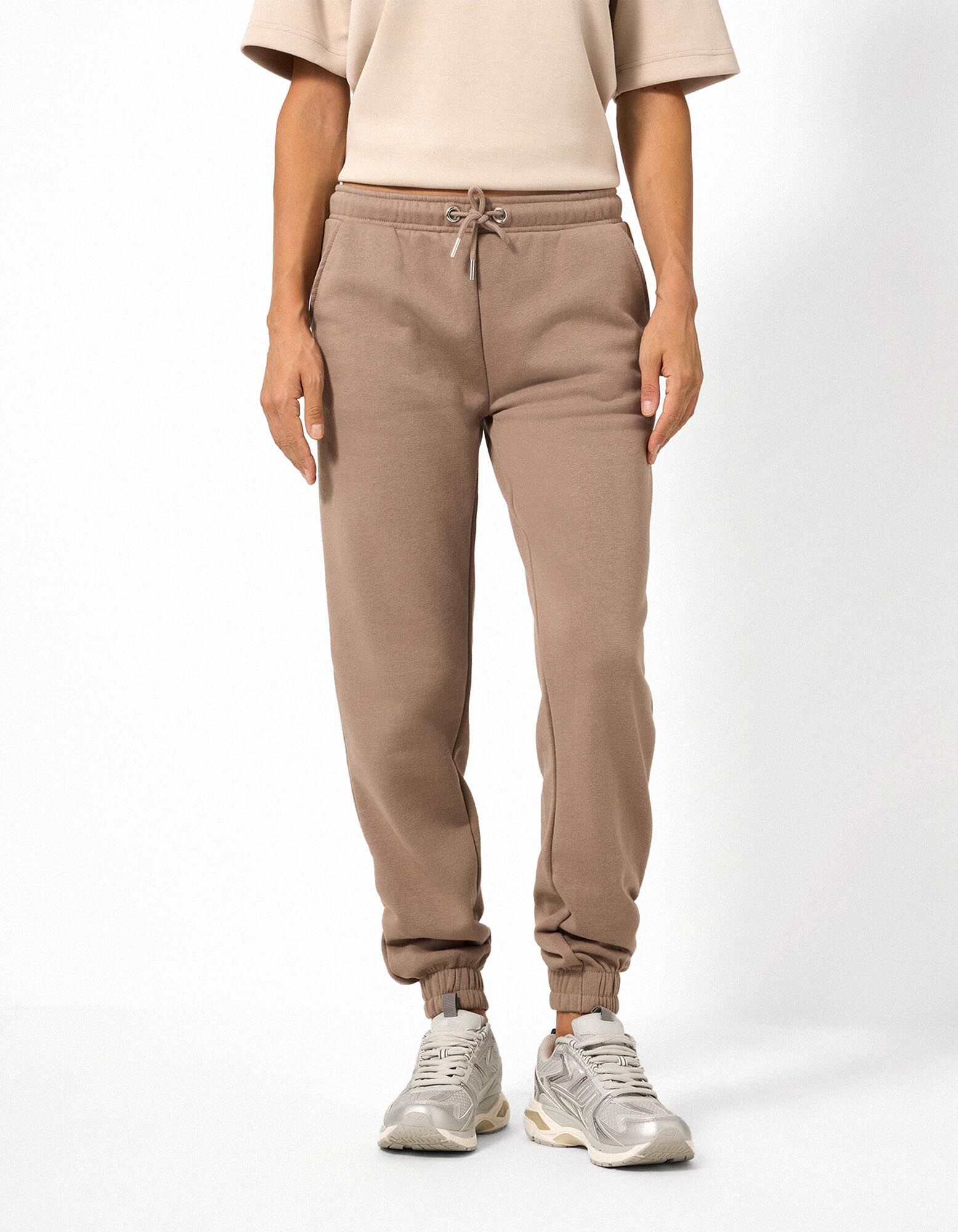 Jogginghose - Relaxed Fit - Beige