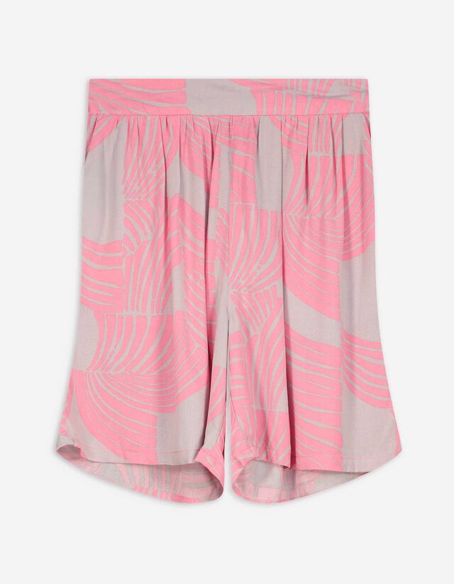 Short - Imprimé all-over - Beige