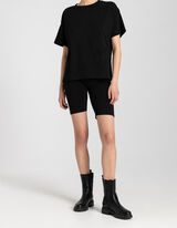 Radlerhose - Regular Waist - schwarz