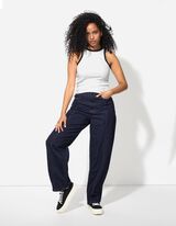 Majica na bretele - rebrasti materijal - bela