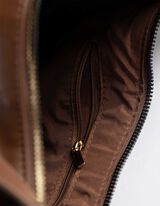 Tasche - Lederoptik - dunkelbraun