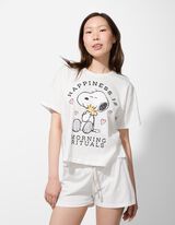 Pigiama completo (maglia + pantaloni) - Snoopy - bianco