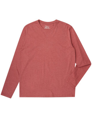 Herren Longsleeve in Melange-Optik