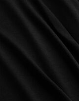 T-Shirt - Viskose-Mix - schwarz