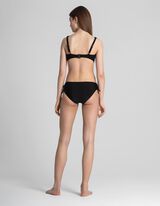 Bikinový spodný diel - Šnurovanie na bokoch - cierna