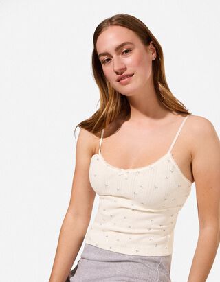 Unterhemd - Pointelle - wei&szlig;