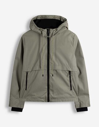 Bunda do de&scaron;tě - Kapuce - tmave zelena