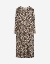 Kleid in A-Linie - Allover-Muster - weiß