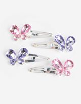 Haarklammer - 6er-Pack - silberfarben