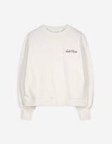 Sweatshirt - Ballonmouwen - wit