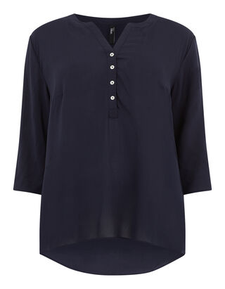 Damen Bluse mit Dreiviertel&auml;rmeln