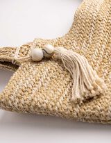 Beuteltasche - Stroh - Beige