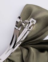 šnala za kosu - jednobojna - zeleno