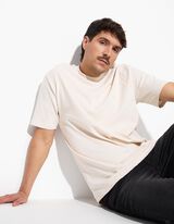 T-shirt - Coupe oversize - Beige