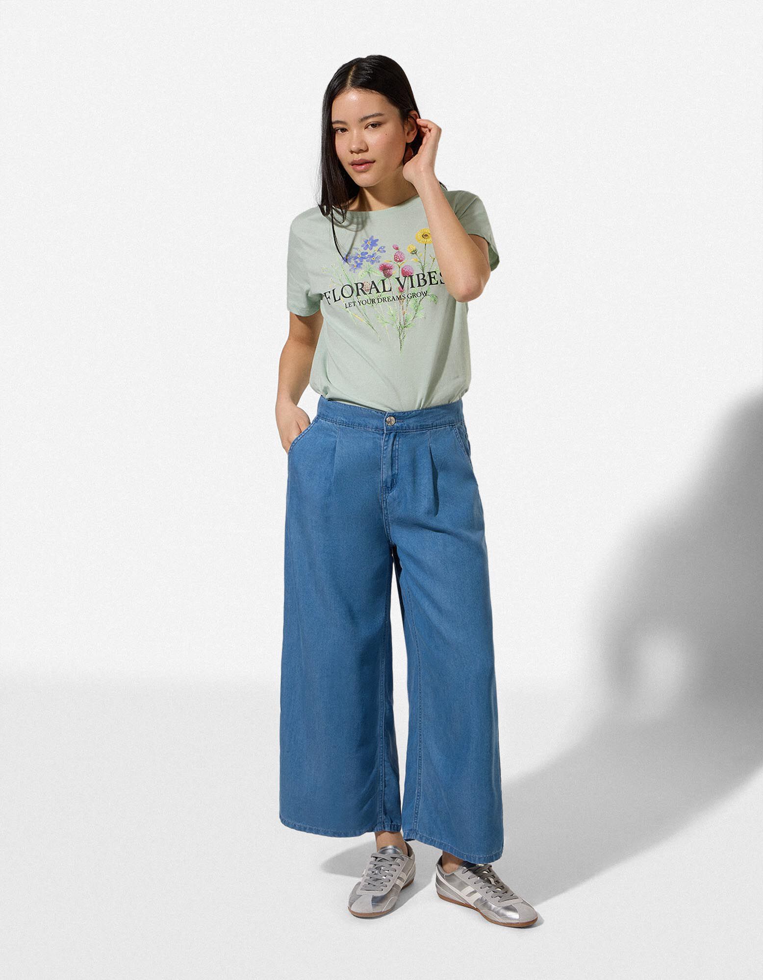 T-Shirt - Frontprint - gr&uuml;n