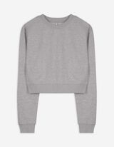 Mikina - skr&aacute;ten&yacute; - svetloseda