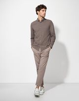 Nohavice - Elastick&yacute; p&aacute;s - bezova