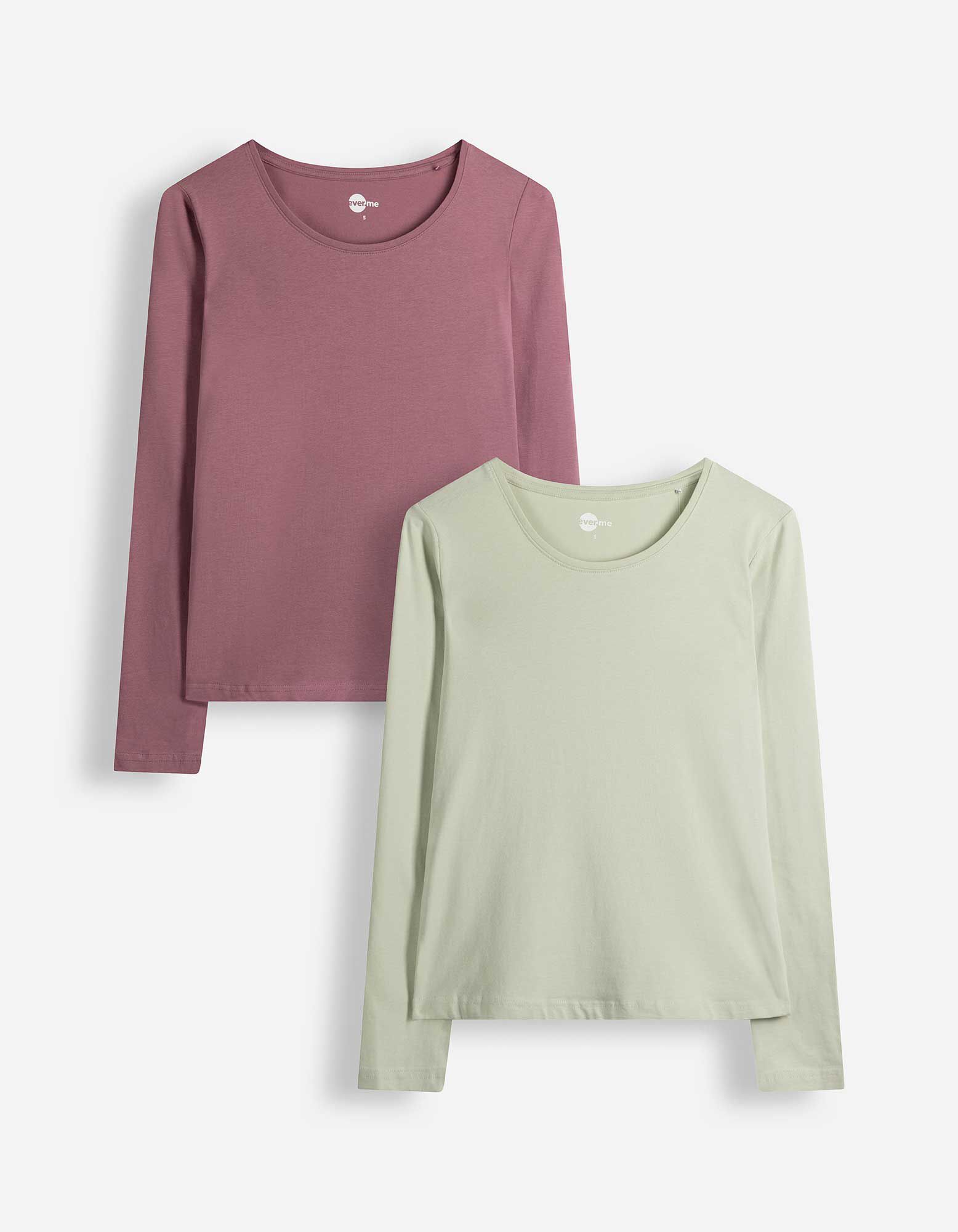 Langarmshirt - 2er-Pack