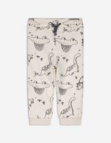 Jogginghose - Dinosaurier - beige