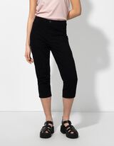 Kapri hlače - Twill - crna