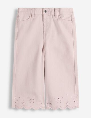 Broek - Broderie - roze