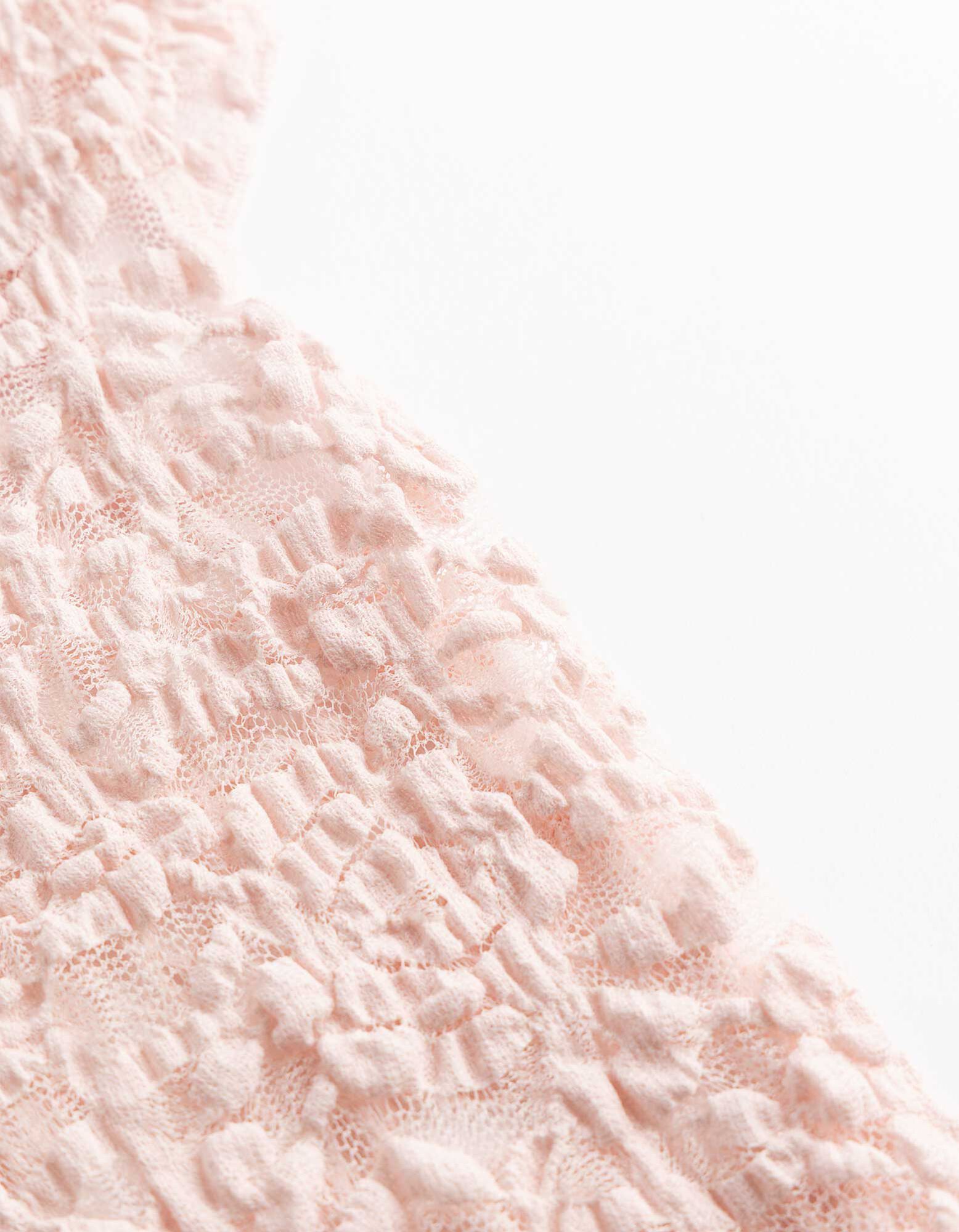 T-Shirt - Muschelsaum - Rosa