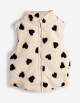 Weste - Teddyfell - Beige