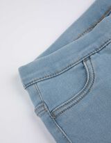 Jeggings - Percentuale di tessuto elasticizzato - celeste