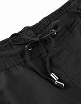 Bermuda  - Risvolti fissi sul fondo gamba - nero