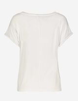 T-shirt - mieszanka wiskozowa - bialy