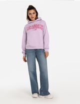 Hoodie - Borduursels - lila