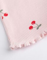 Majica dugih rukava - &Scaron;areni print - roze