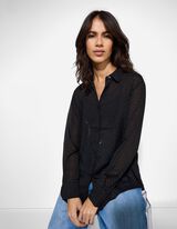 Halenka - polyester - cerná