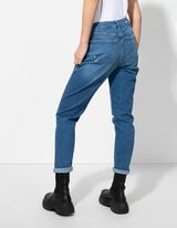 Jeans hlače - Girlfriend Fit - modra
