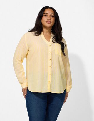 Bluza - Pruge - svijetlo zuta