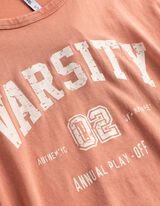 Langarmshirt - Frontprint - orange