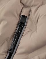 Weste - Kapuze - hellbraun