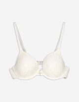 Bikinitop - Lurex - weiß